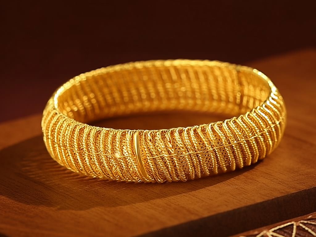 多环金手镯图片