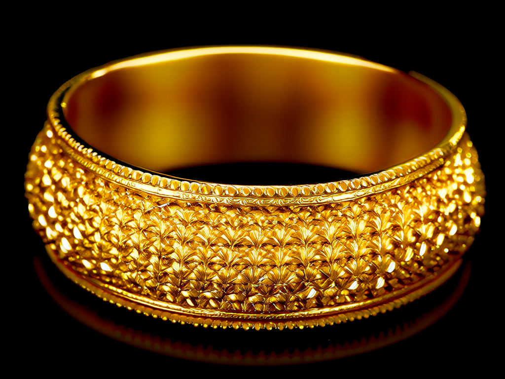 大量黄金手镯图片