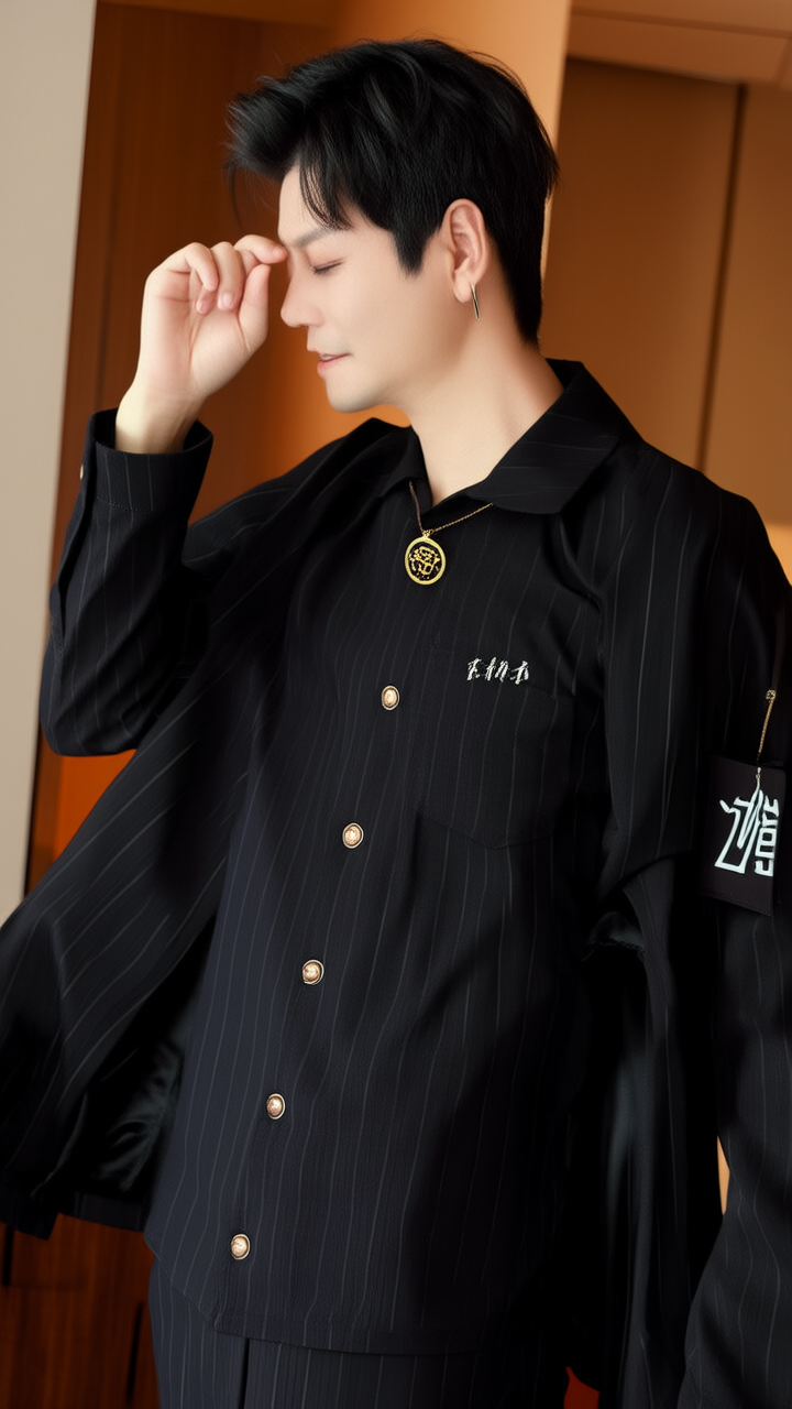 男士金子吊坠图片