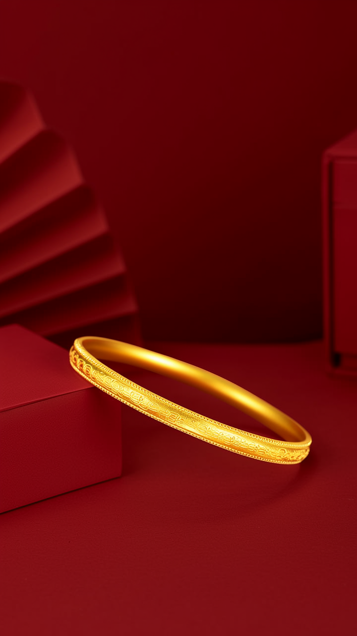 16克黄金手镯图片