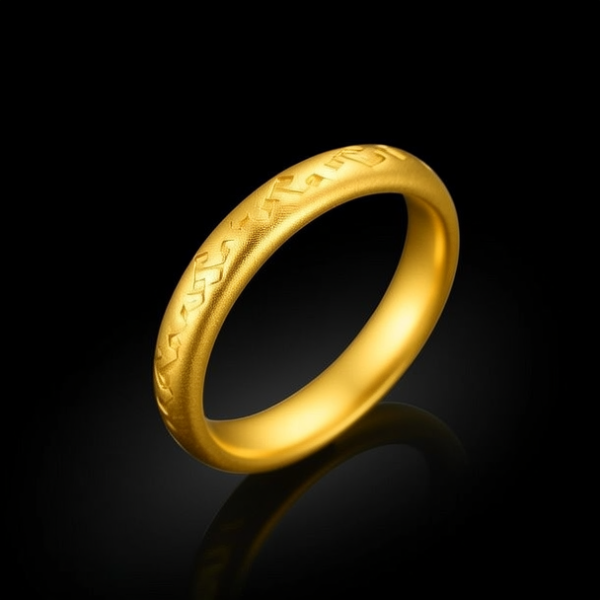 999黄金戒指图片