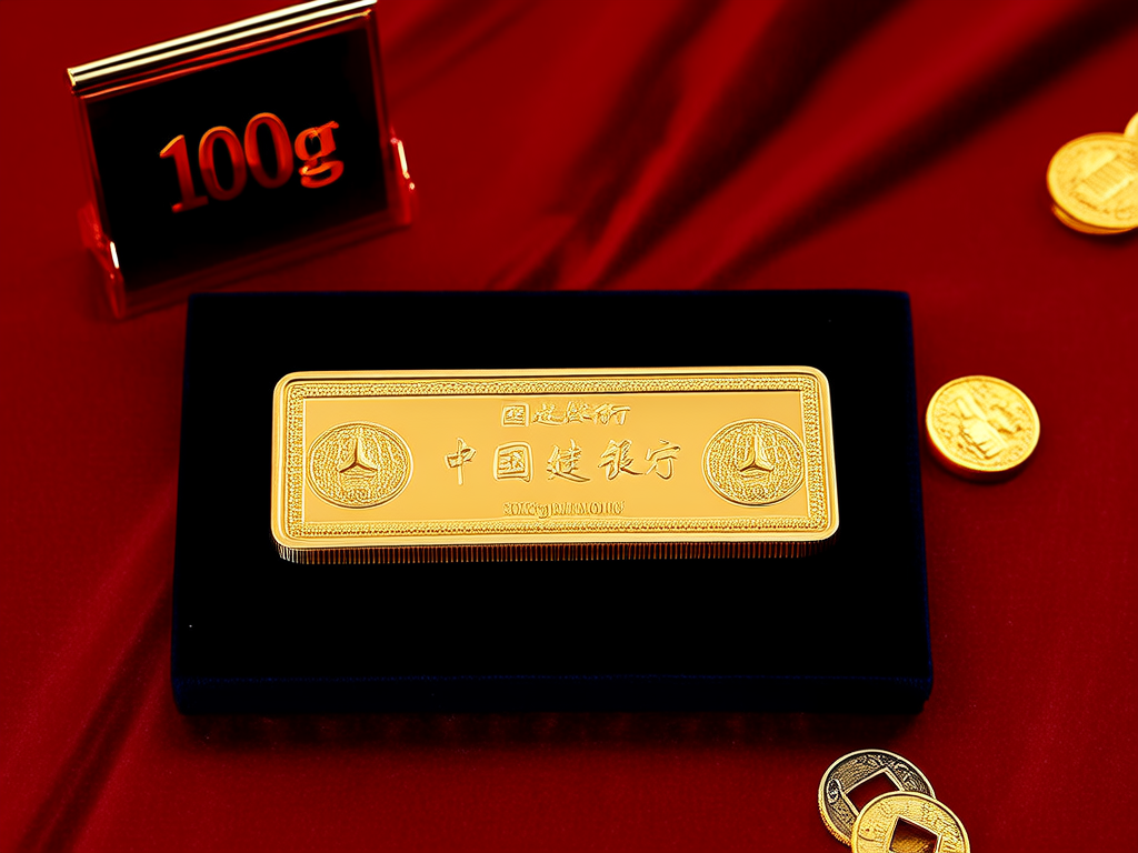 建行100克金条图片