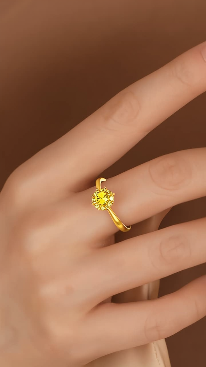 5克左右黄金戒指图片