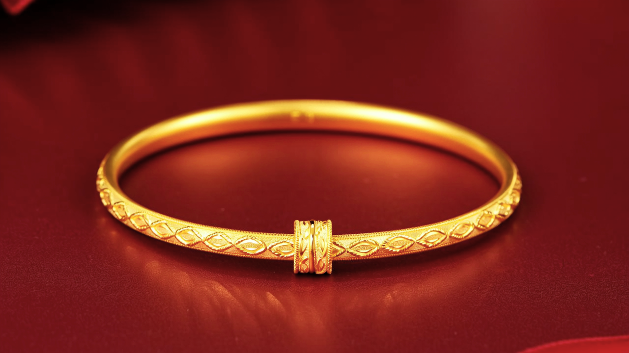 500克黄金手镯图片