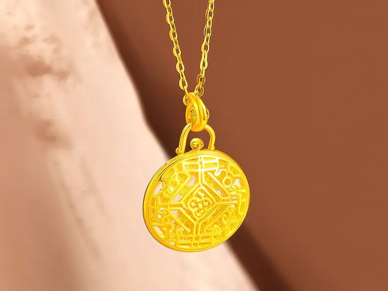 黄金吊坠图片女款新款