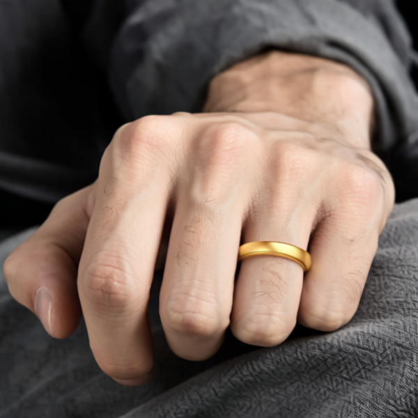 12克黄金戒指图片男士