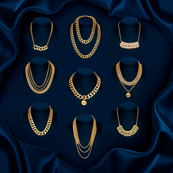 黄金项链形状分类带图