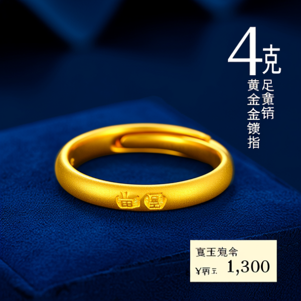 4克金戒指图片及价格