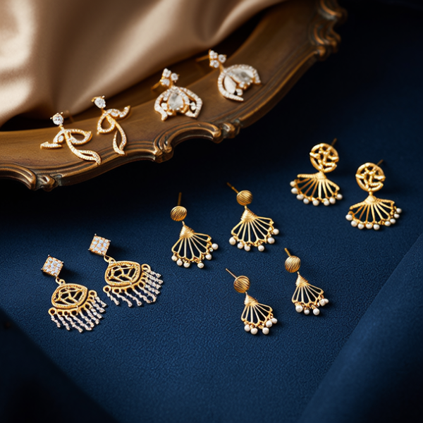 黄金耳环图片大全好看